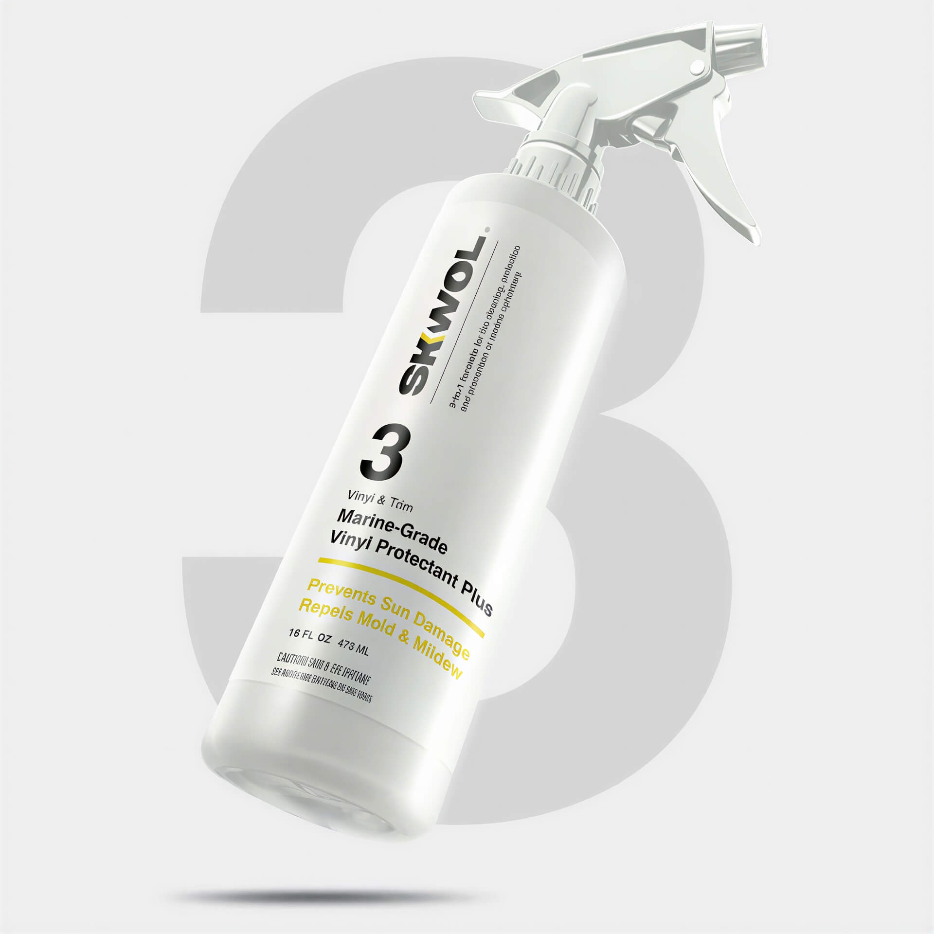 Boat detailing starter kit for cleaning protecting gelcoat and conditioning marine vinyl surfaces