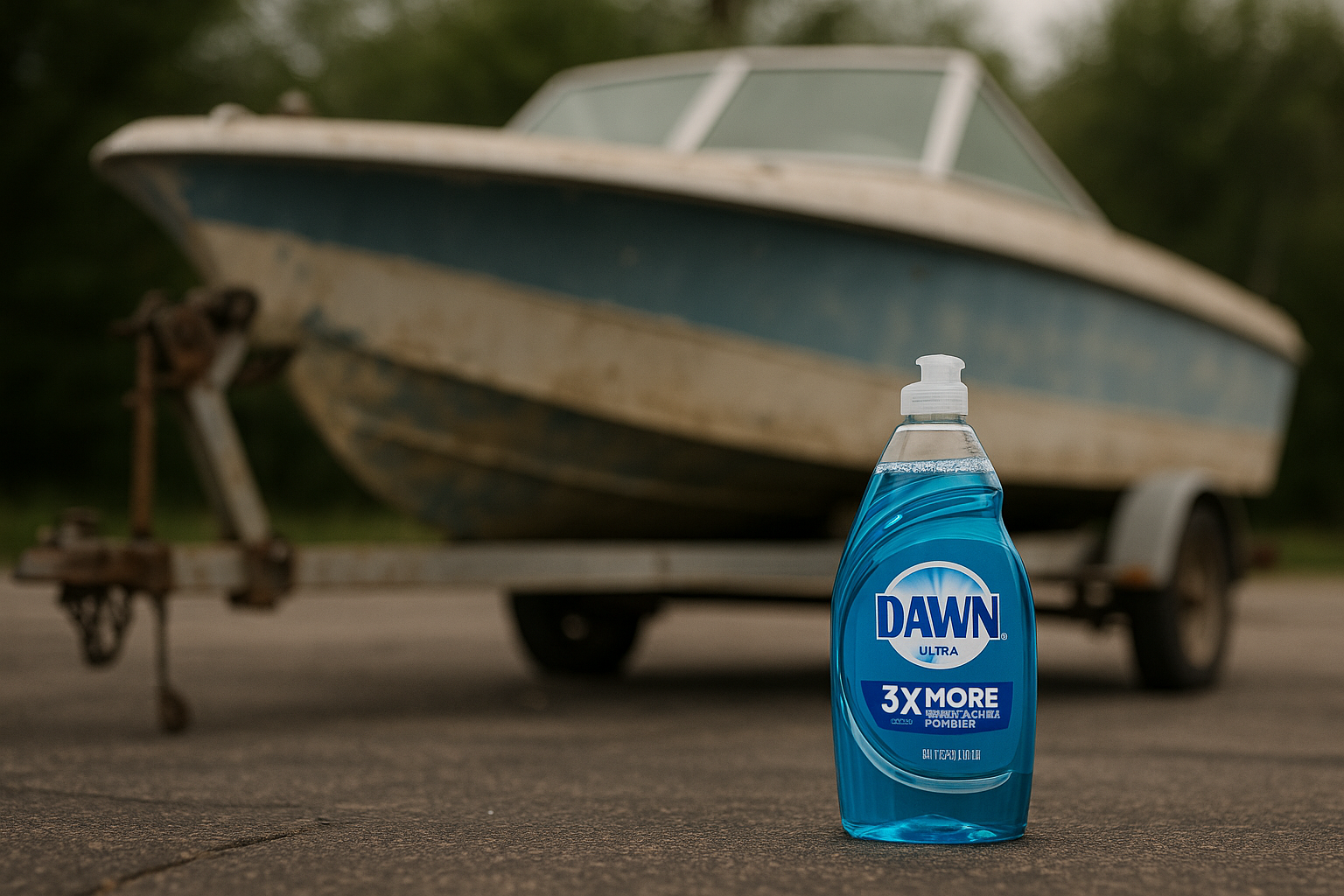 dawn dish soap boat cleaning