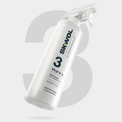 Boat surface protection kit with ceramic sealant marine vinyl conditioner and microfiber towels